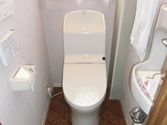 トイレリフォーム 掃除もしやすい節水トイレに早変わり